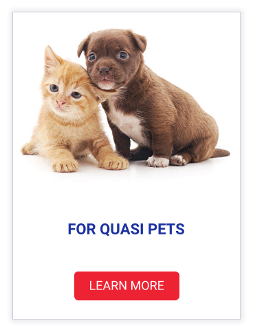 FOR QUASI PETS LEARN MORE